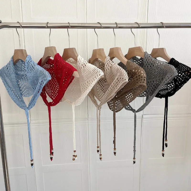 

Вязаный крючком треугольный шарф-косынка для женщин: модный и универсальный аксессуар для ранней весны