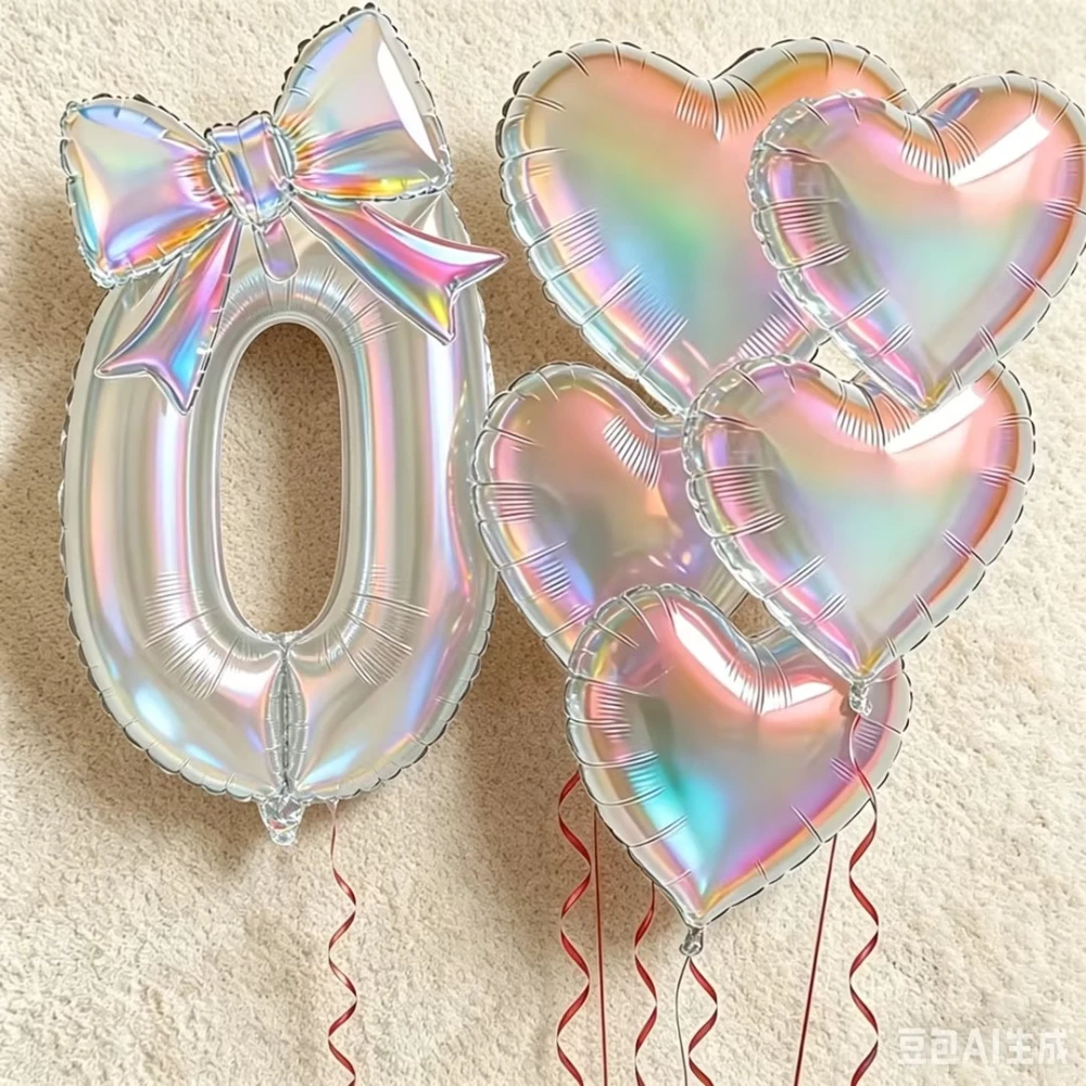 Große 40-Zoll Bunte Transparente Schmetterlings-Knoten-Zahlen-Herzform Aluminiumfolienballons für Verlobungs- und Geburtstagsdekorationen – Detail 4