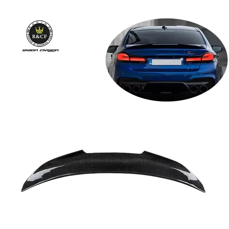 2019+ G30 G38 F90 M5 Rear Spoiler PS Style Carbon Fiber Rear Spoiler for F90 M5