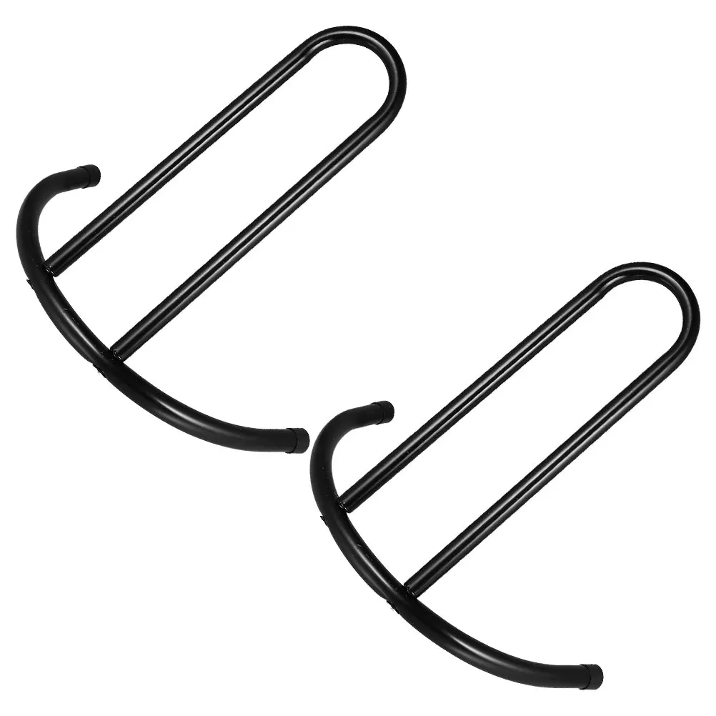 

2pcs Bike Rack Scooter Stand Adjustable Bracket Black Parking Lightweight Portable Strong Suitable Mountain Bikes Scooters Child