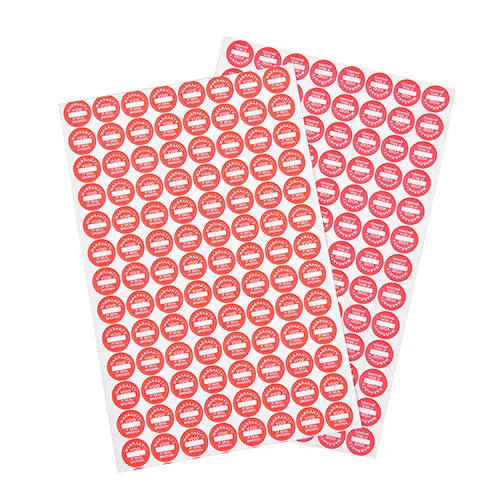 【YY】2 Sheets(total 208Pcs) 10mm Warranty Fragile Seal Label Sticker Universal Guaranteed VOID Stickers For DIY