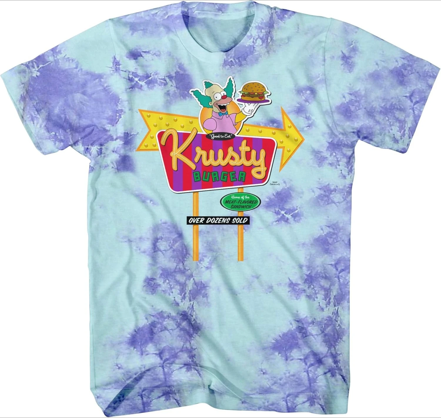 Summer Fashion THE SIMPSONS Printed Tie Dye Short Sleeved Shirt