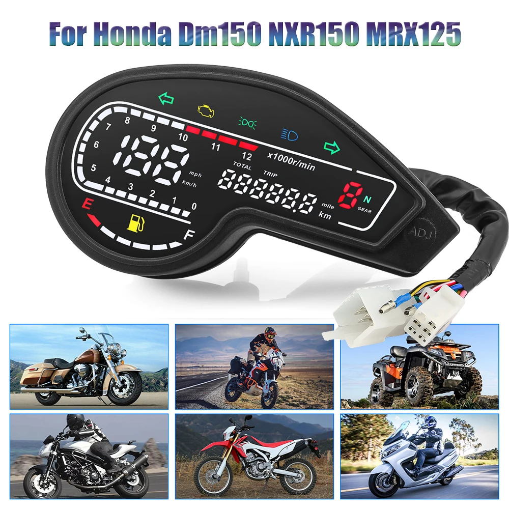 Motorcycle LED Digital Speedometer Odometer For Motorcycl Honda NXR150 NXR125 Dm150 Bros 2003-2014 CRV Mexico Brazil Colombia