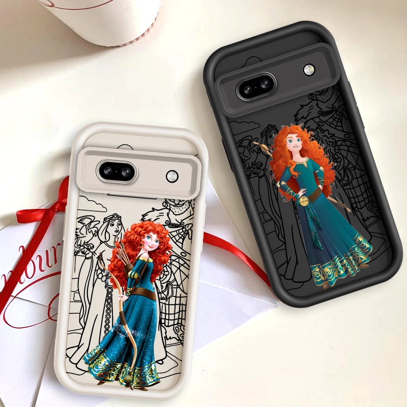 Disney Brave Legend Cartoon For Google Pixel 9 8A 8 7 7A Pro XL 5G Eye Ladder Phone Case Soft TPU Shockproof Cover TPU