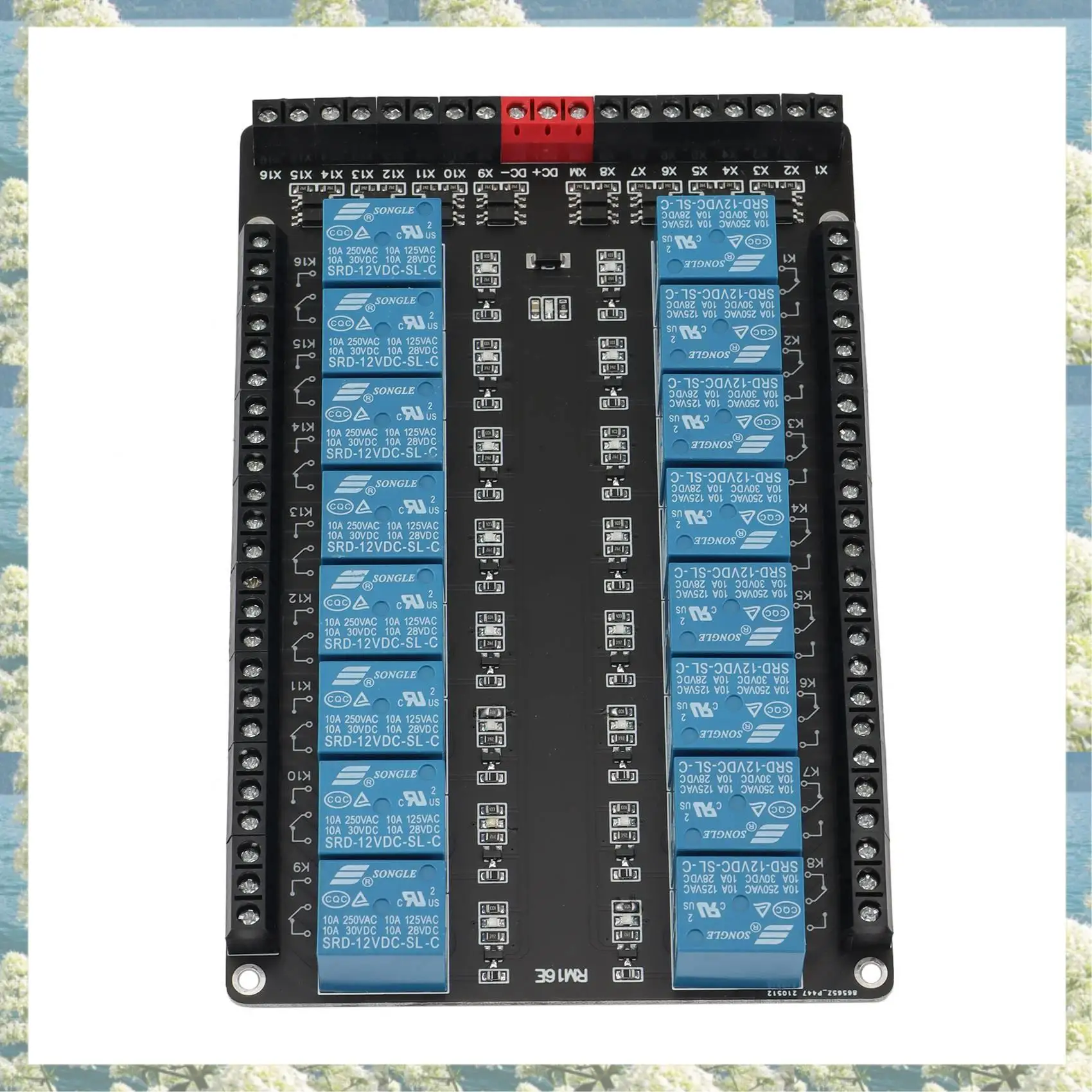 Новый 16-позиционный релейный модуль управления/изолированный модуль расширения/высокий/низкий уровень триггера/5 В/12 В/24 В