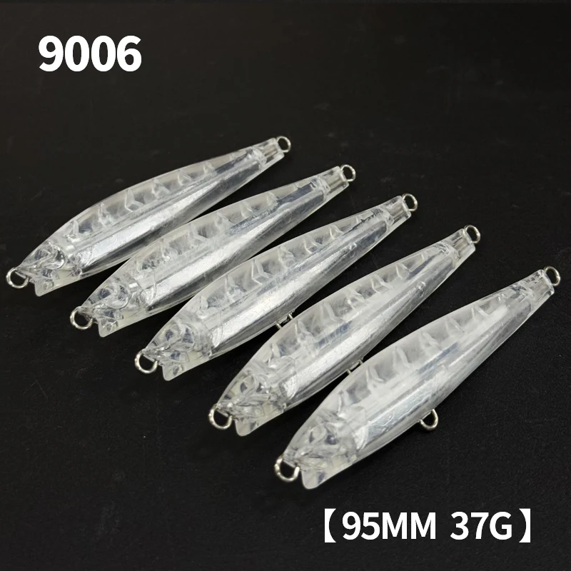 

20 шт. неокрашенные заготовки, рыболовные приманки для гольяна, 95 мм, 37 г, тонущая приманка, искусственные приманки для дальнего заброса в соленой воде, монстр-шот, приманка для плавания