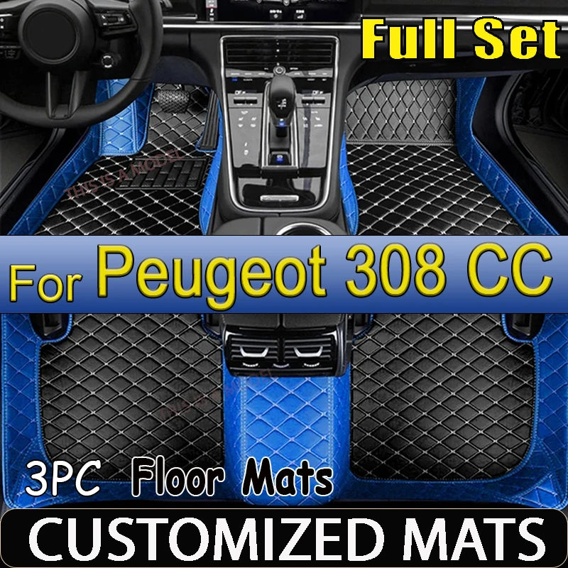 

Car Mats Floor For Peugeot 308 CC T7 2008~2013 Waterproof Protection Carpets Leather Mat Cubre Pisos Para Autos Car Accessories