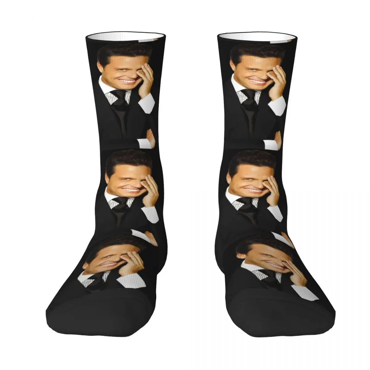 Luis Miguel Tour 2024 Mexican Singer Socks Winter El Sol De Mexico Stockings Vintage Couple Socks Climbing Anti Skid Socks