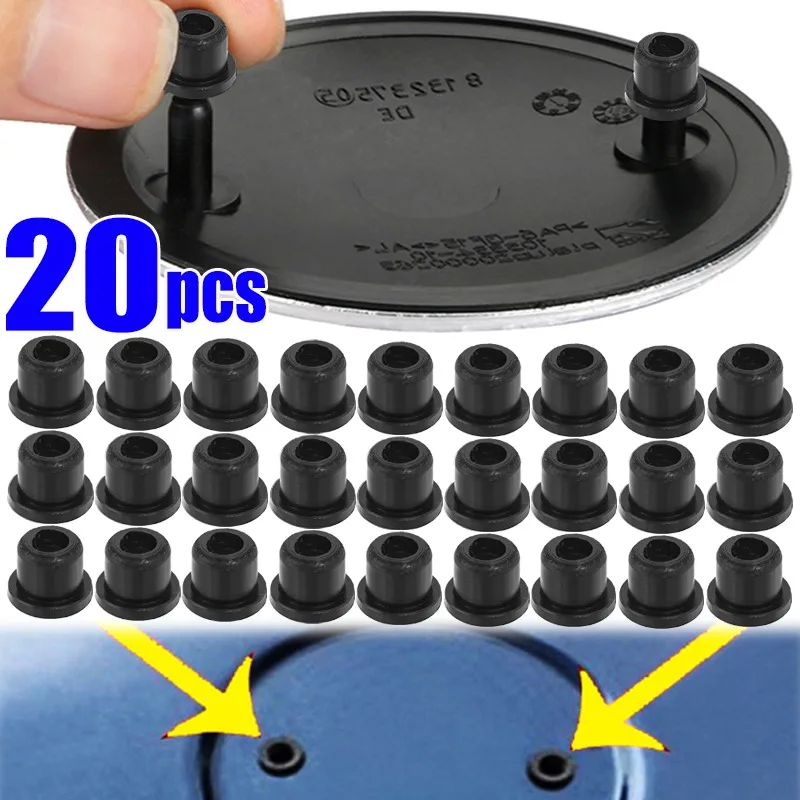

2-20pcs Hood Logo Sealing Cover Hole Plug Grommet Holder Clip for BMW 37Series E32 E34 E36 E38 E39 E46 E53 E60 E65 E66 E90 M3 M5