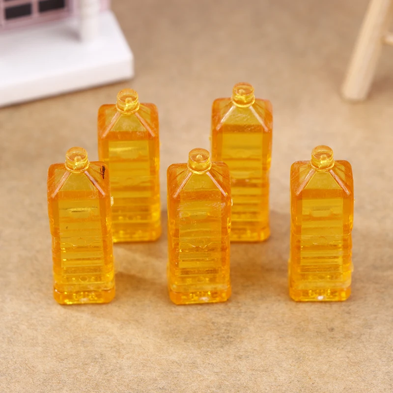 5Pcs/set 1:12  Dollhouse Miniature Mineral Water Bottle Drink Bottle Toys Doll Kitchen Accessories Mini Accessories