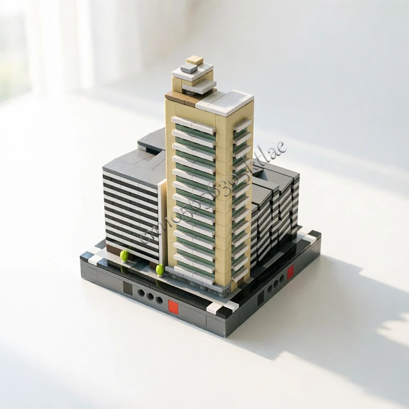 934PCS MOC City Street Views Modular Modern Advanced Newspaper Building Blocks DIY Educational Assembly Kids Toys Birthday Gift