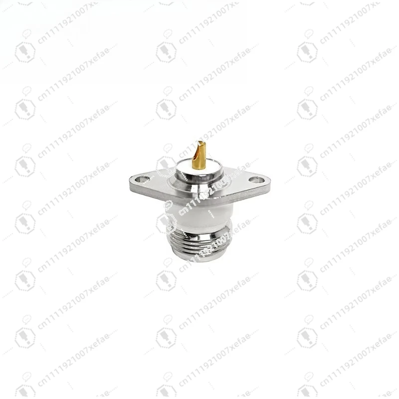 Supply N female jack panel flange solder 2 hole RF coaxial connector