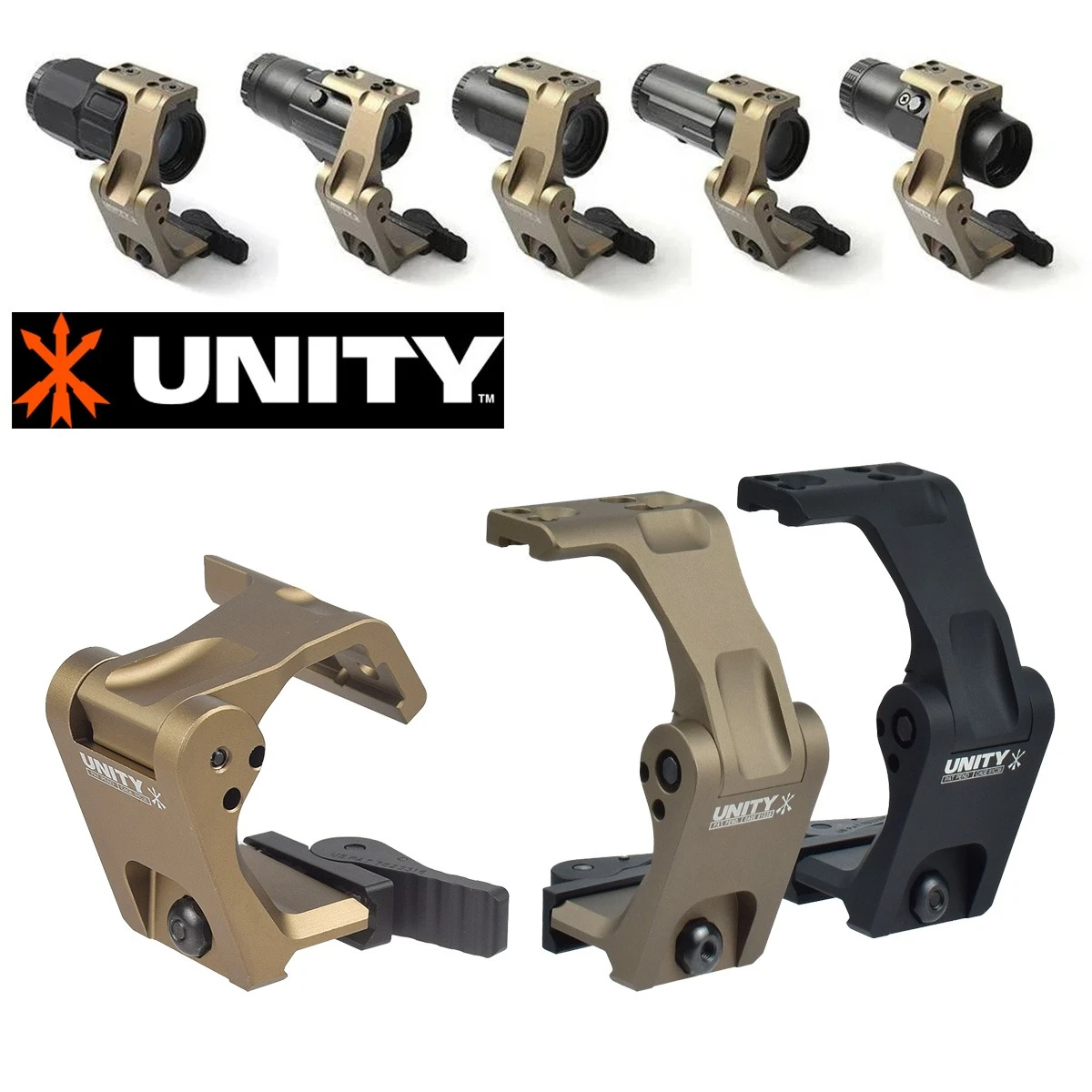 

UNITY Mount FTC OMNI 2.26 2.91 Optic Riser Mount For AIMPOINT T2 EOTECH G33 G43 G45 VORTEX V3XM V6XM TRIJICON 3X Scope Mount