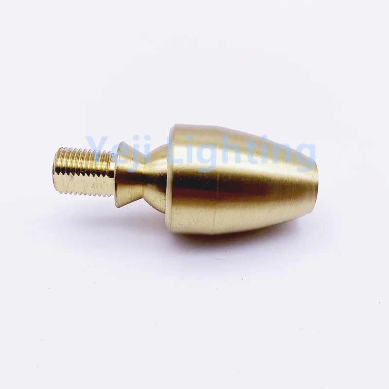 M10 External / internal thread Pure copper universal head Turn 360 degrees brass ceiling rose lamp base lighting accessories