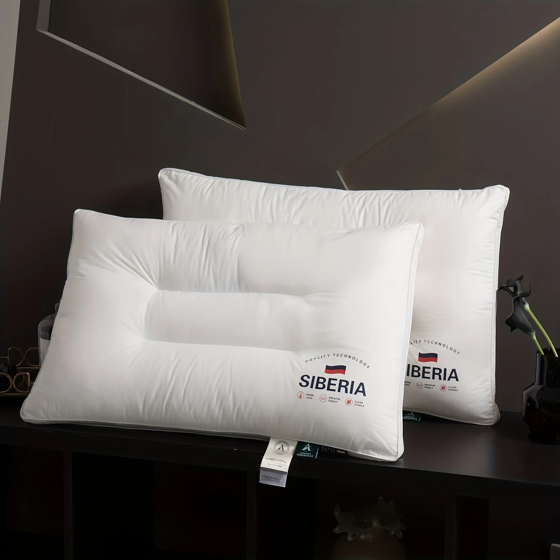 وسائد فندقية مصممة خصيصًا لحماية الرقبة ومساعدة النوم، مناسبة لمختلف أوضاع النوم