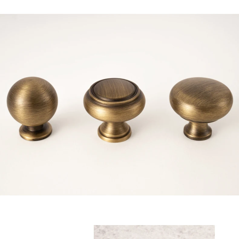 Antique brass cabinet knob with backplate product image 16