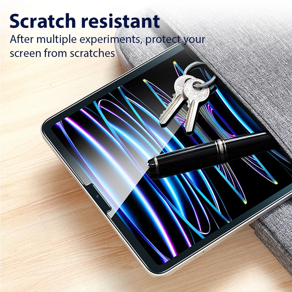 Vidrio templado para iPad Pro 13 M5 M4 2025 12.9 Air 11 5 4 3 2 M3 M2, protector de pantalla A16 10 9 9ª 10ª generación Mini 7 6, película 3