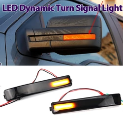 2x Dynamic Side Mirror Blinker Light LED Turn Signal Lamps For Ford F150 F-150 SVT Raptor 2010 2011 2012 2013 2014