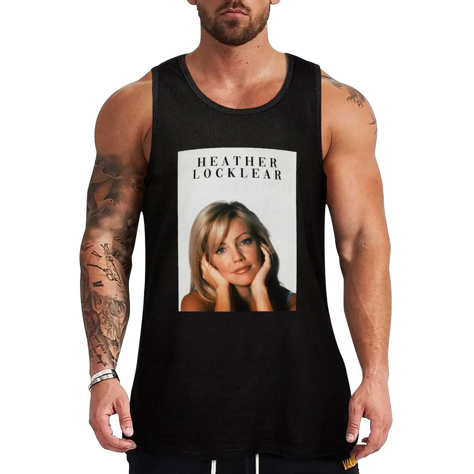 Heather Locklear poster Tank Top Muscle Tank Top Athletic Fit Gym Workout Sleeveless