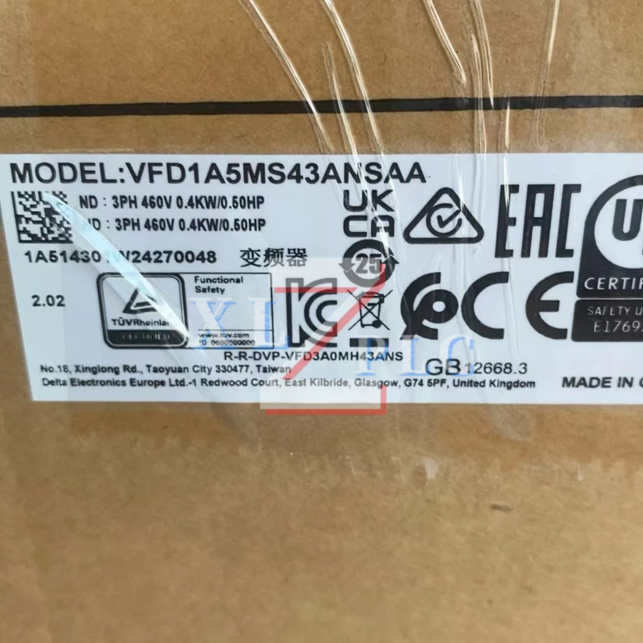 周波数コンバータ新オリジナル VFD1A5MS43ANSAA VFD2A7MS43AFSAA