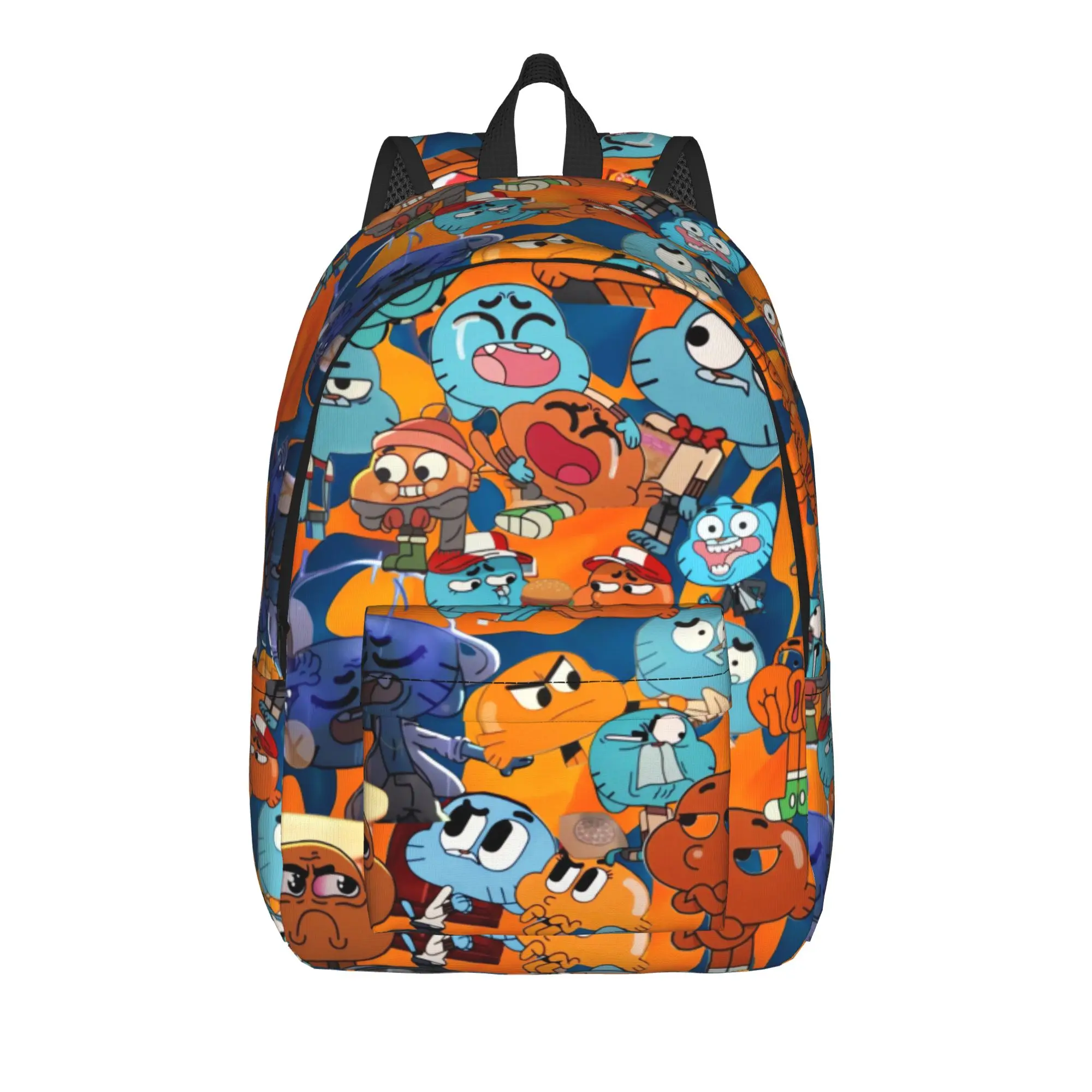 Gumball Gum Ball Watterson Amazing Cartoon Backpack  Boy Girl Polyester Trekking Backpacks Breathable Modern Bags Rucksack