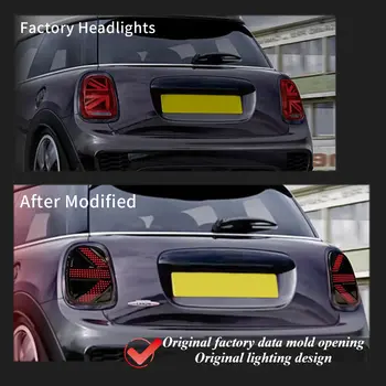 適用於 Mini Cooper F56 F57 2014-2023 英國風格 LED 尾燈總成,附英國國旗流水方向燈,後燈升級配件 8 最佳銷售 迷你R56尾燈 - №4