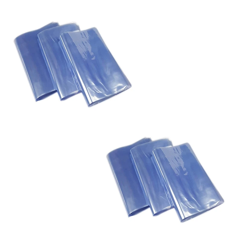 200 Stück DIY Gebläse Heiß siegel Flach mund PVC Schrumpf folie Beutel Wrap wasserdichte Lager transparente Plastiktüte 11x30cm