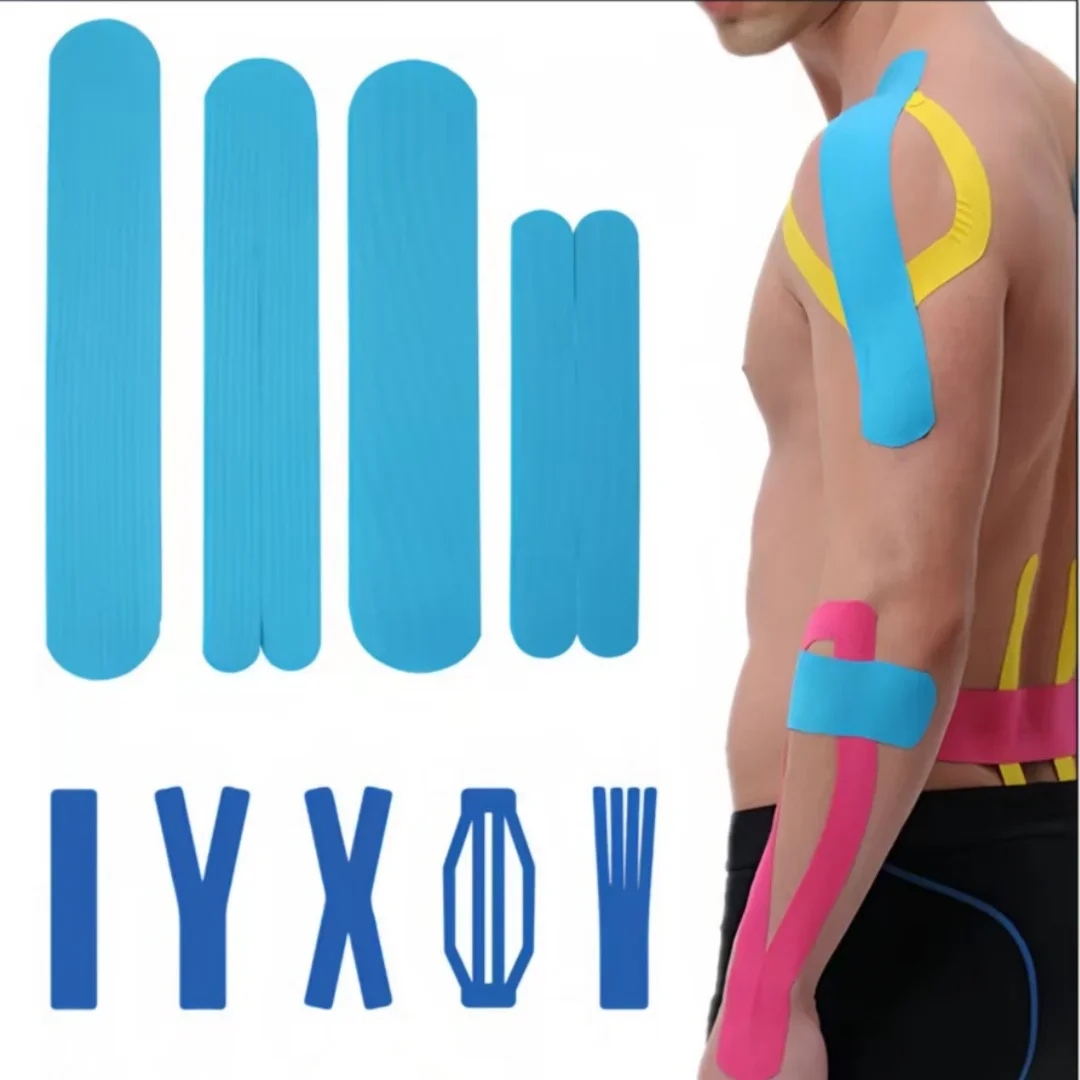 Sports Waterproof Kinesiology Tape Stickers Athletic Bandage Protector Strapping Pain Relief Tennis Gym