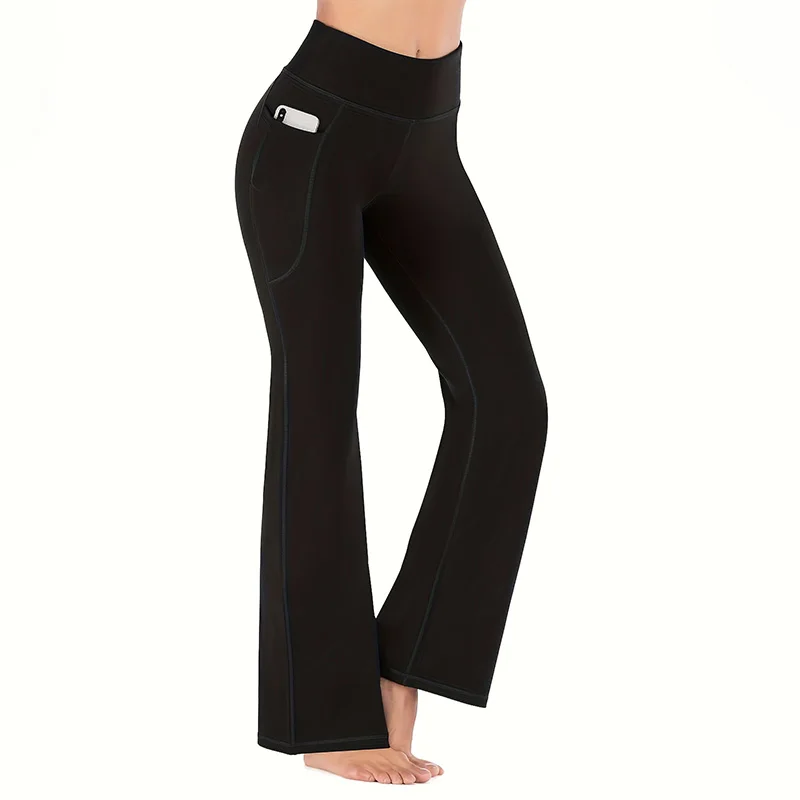

Bootcut Yoga Pants for Women High Waisted Yoga Pants with Pockets for Women Bootleg Work Pants Workout Pants