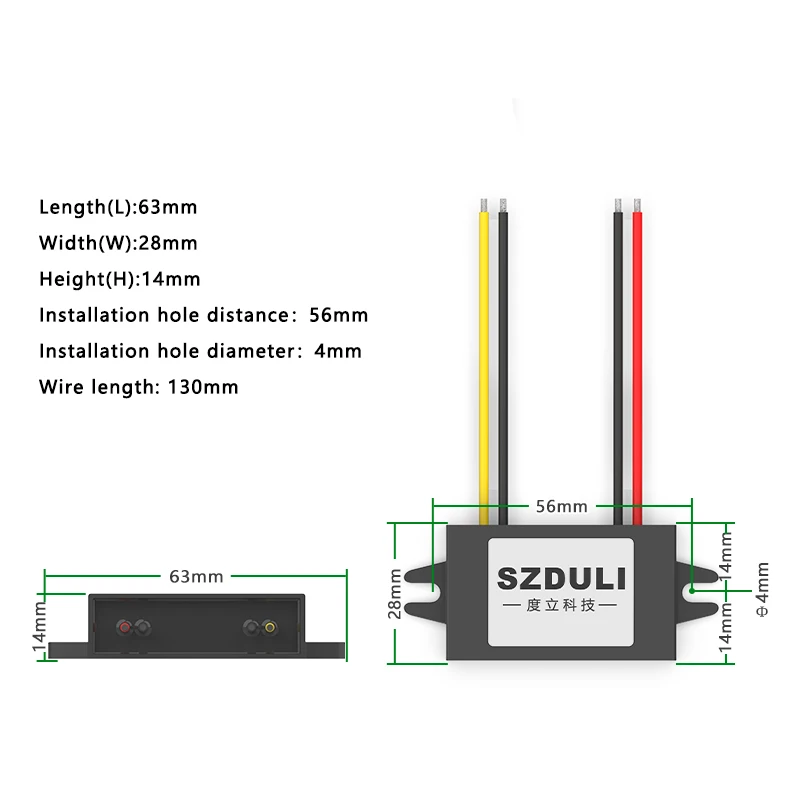 12V to 3.3V 3.7V 4.2V 5V 6V 7.5V 9V step-down converter 3V-40V step-down 5V power module 12V to 7.5V DC regulator