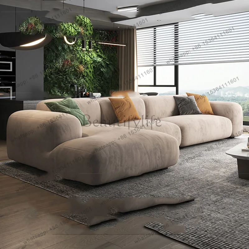 LJYVelvet Bedroom Outdoor Sofa Minimalist Cute Floor Bedroom Lounge Outdoor Sofa Human Dog Bed Love Seat Divano Trendy Furniture