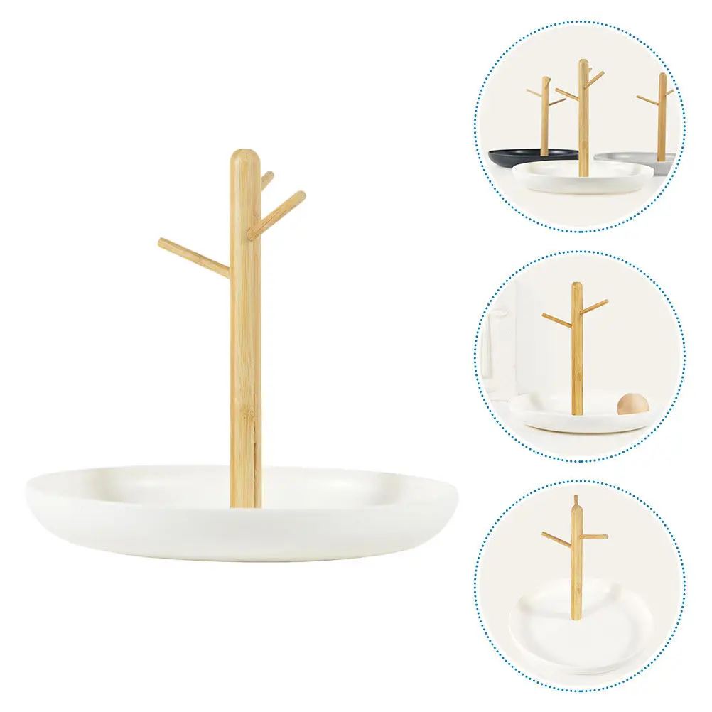 1Pcs Premium Jewelry Display Stand Earrings Standing Rack Necklace Holder Ring Holder Desktop Decoration Keychain Storage Rack