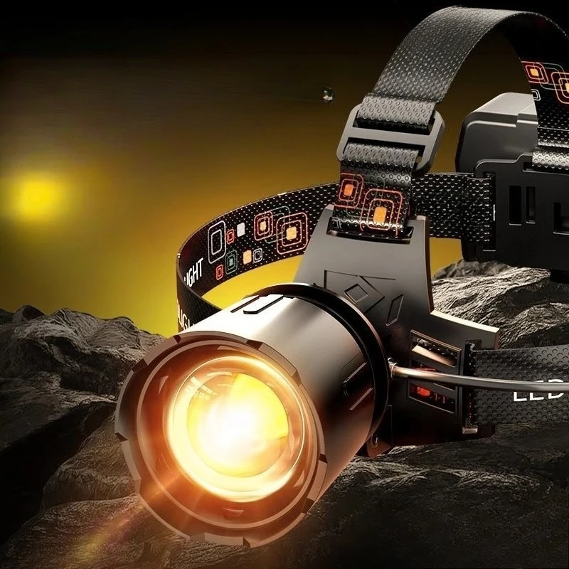 Flashlight strong light, long induction outdoor miner's lamp