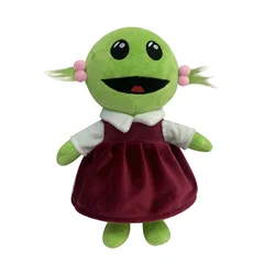 Nanalan Mona Little Girl Plush Doll Green Alien Cute And Soft Cartoon Pillow Doll Room Decoration For Children's Birthdays Gift