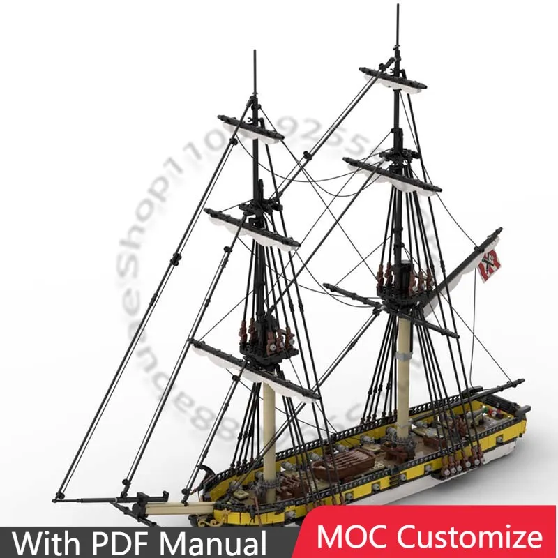 

2963 PCS War series HMS Otter MOC Customize Modular Building Block Design Simple Technology Popular Brick DIY Assembly Toy Gift