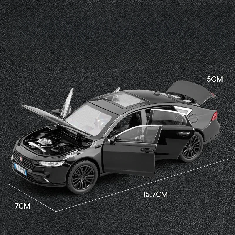 1/32 Honda Accord Gen11 Limousine Hybrid Spielzeug auto Modell Druckguss Metall Fahrzeug Miniatur für Kinder zurückziehen Sammlung Kind Jungen