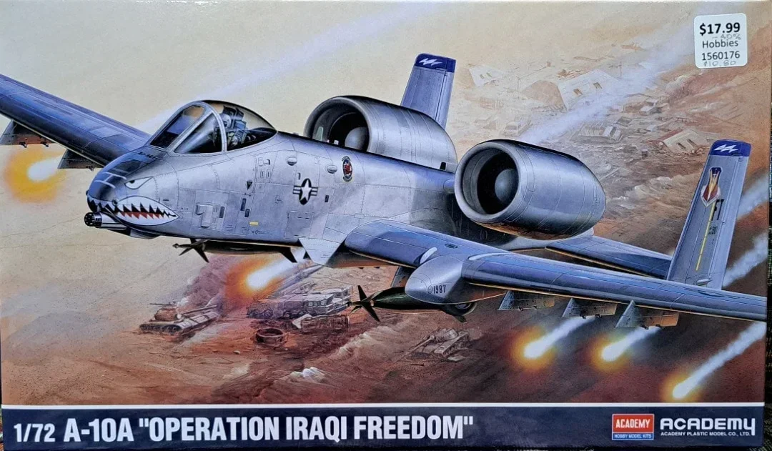 

Модель Академии 1/72 12402, США A-10A, сборка самолета, масштаб, игрушки «сделай сам», комплект модели