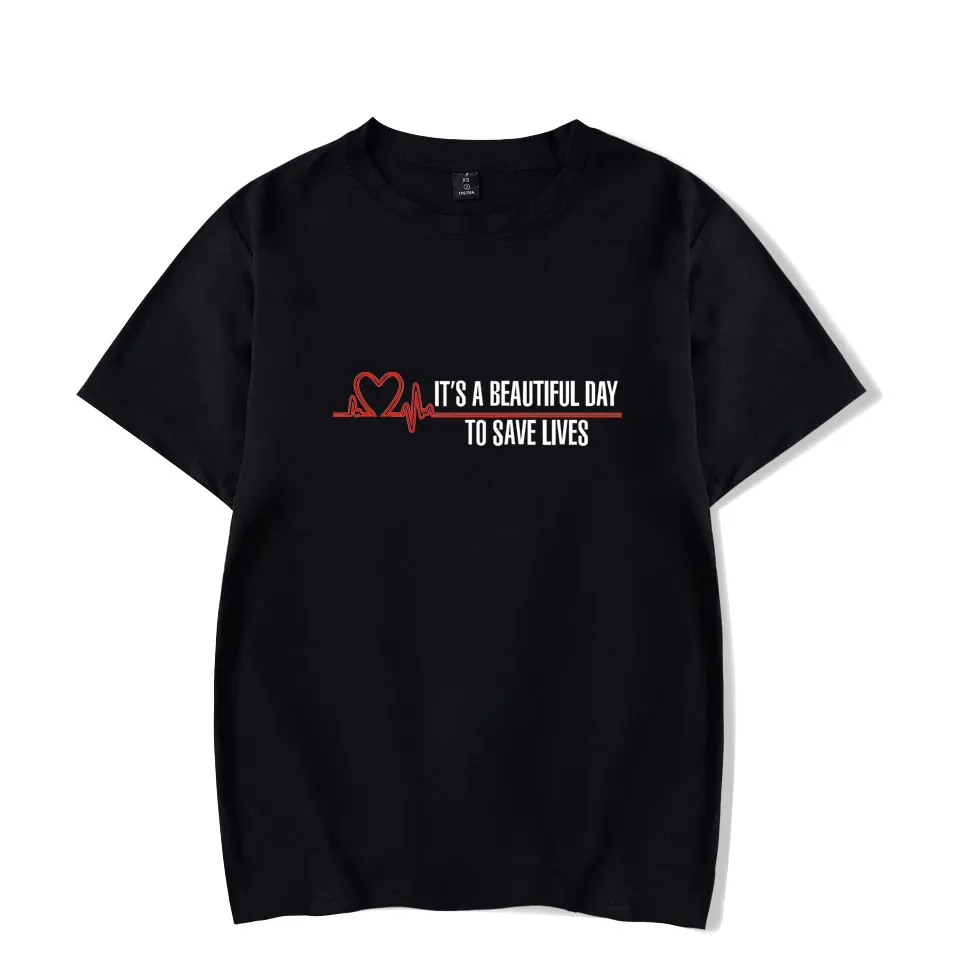Grey Sloan Memorial Hospital Summer T-shirt Meredith Grey Derek Shepherd Grey's Fashion Tshirt Grey's Anatomy Harajuku T-shirts