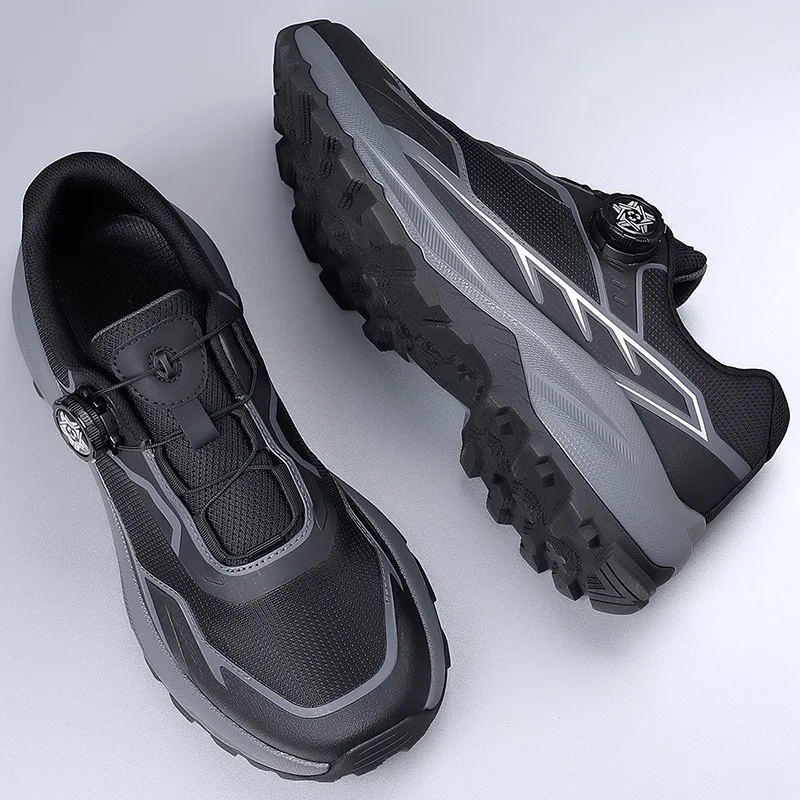 Spring Autumn New Sports Shoes for Men New Designer High Quality Casual Sneakers Male Fashion Rotating Button Running Shoes Man