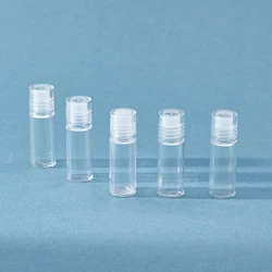 5Pcs Mini Clear 3ml Empty  Loose Powder Container Plastic Bottle with Sifter Refillable for Eye Shadow Powder Cosmetic