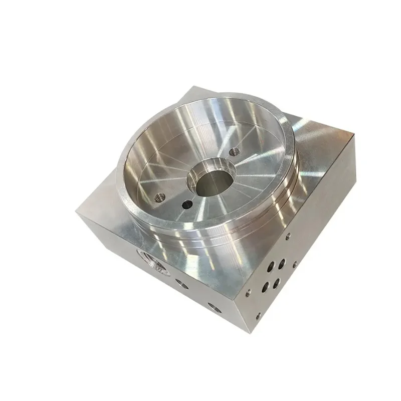 Aluminum alloy CNC high-precision machining multi-layer flange connectors