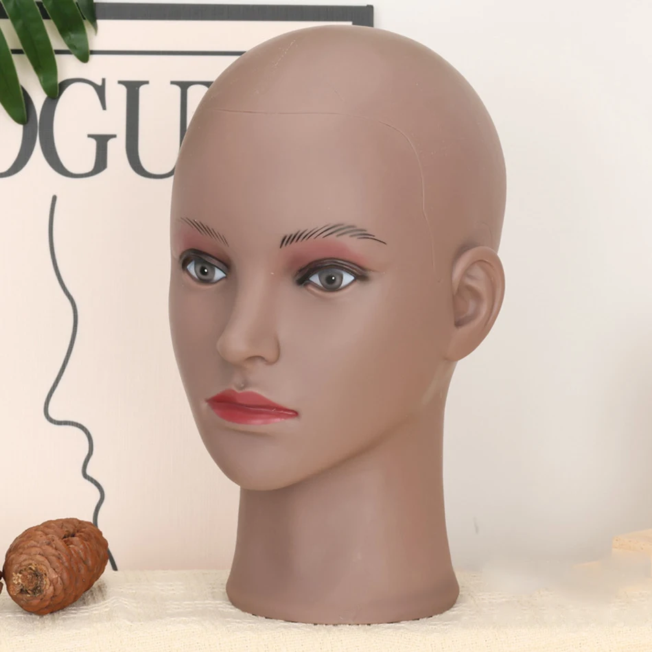 

New Afro Mannequin Head Wig Stand With Tripod For Women Making Wig Hat Mask Display Cosmetology Manikin Head For Makeup Practice