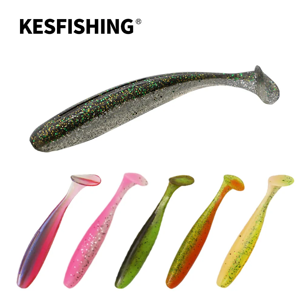 KESFISHING ES Easy Shiner 50mm 76 100 125 150 180mm Soft Silicone Bait For all Fish Pesca Artificial Fishing Lure