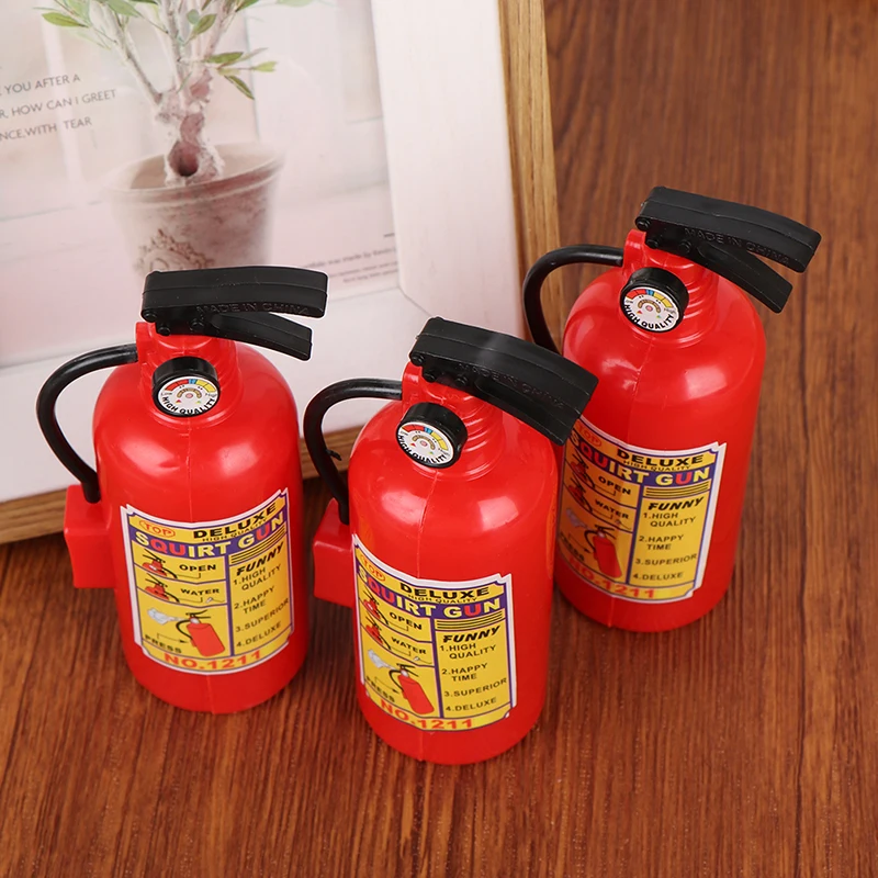 3Pcs Funny Mini Fire Extinguisher Toys Whole Person Prank Toy Mini Water Gun