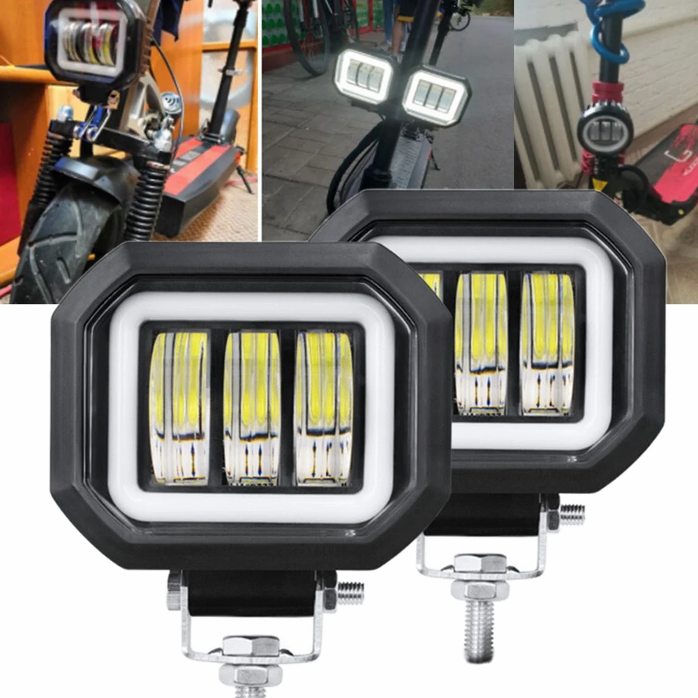 LED Fog Lamp Driving Daytime Off road Led Light Headlight 3\'\' 20W Motorcycle Halo Lamps For Jeep ATV 12V 24V SUV Worklight Beams