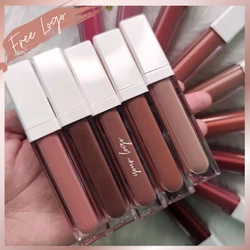 Nude Lip Gloss Private Label Pigment Vegan Makeup Lips Cosmetics Wholesale Drop Shipping Custom Logo  MOQ 30 Pieces Cruelty-free