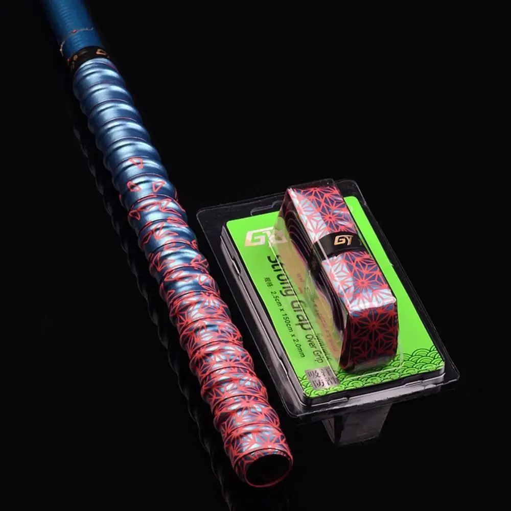 

Gradient Colorful Fishing Rod Sweatband Thickened Anti Slip Racket Grip Tape Fishing Rod Belt Tennis Racquet