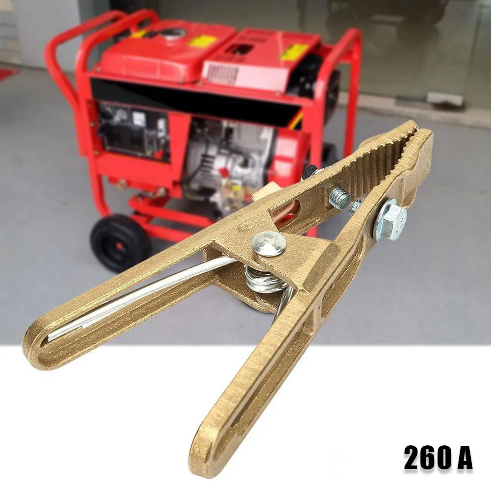 Black Grounding Clamp Effective Grounding Application Tool Grounding Clamp Brass Connector Wide Industry Application