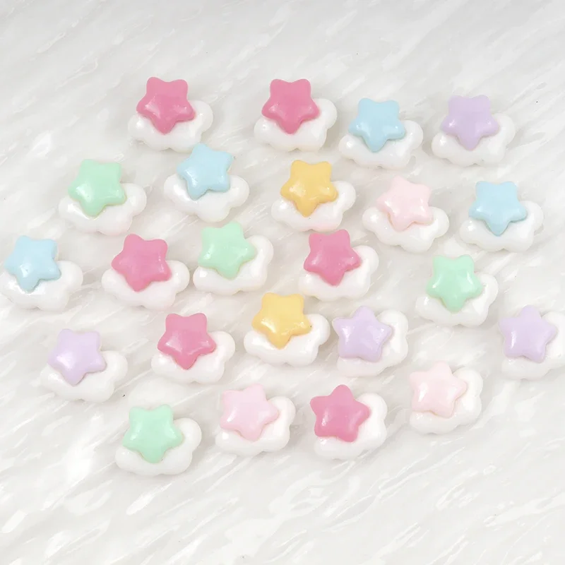 30/300pcs Mini Star Cloud Resin Craft Patch Flatback DIY for Children Handmade Materials Material Scrapbooking Cup Jewellery