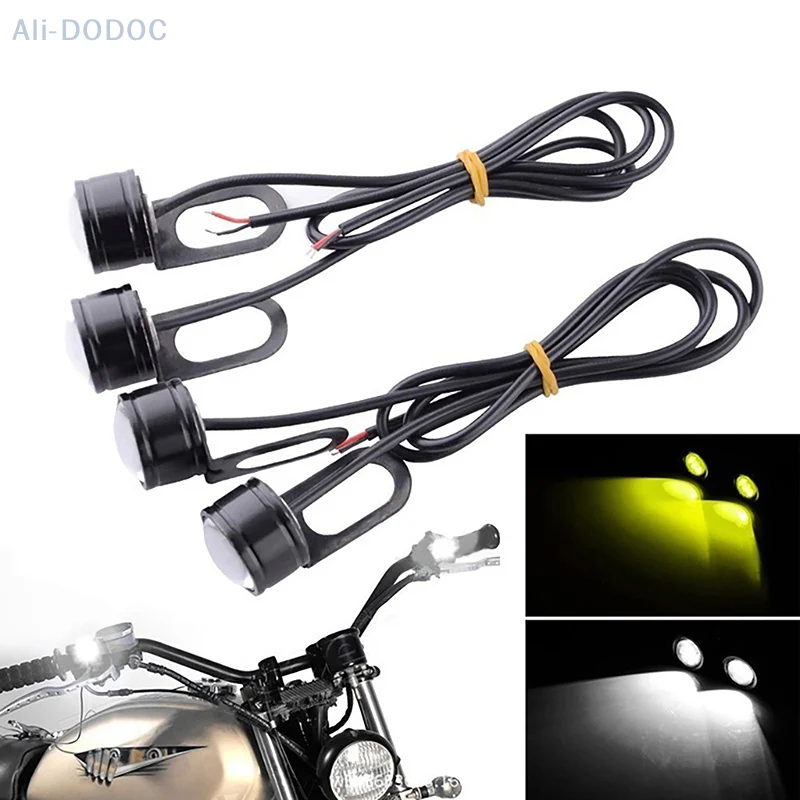 Motorcycle Led Light Super Bright Spotlight Driving Safety Lamp Motorcycle Reverse Brake Light Fog Lamp Moto Accessories